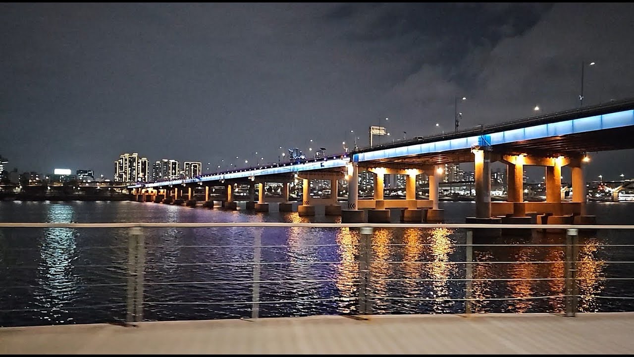 따릉이🚲 퇴근길 | 서울 반포한강공원에서 강변역 까지 한강 도시 야경✨| 2026.01.09_서울_-3.7℃