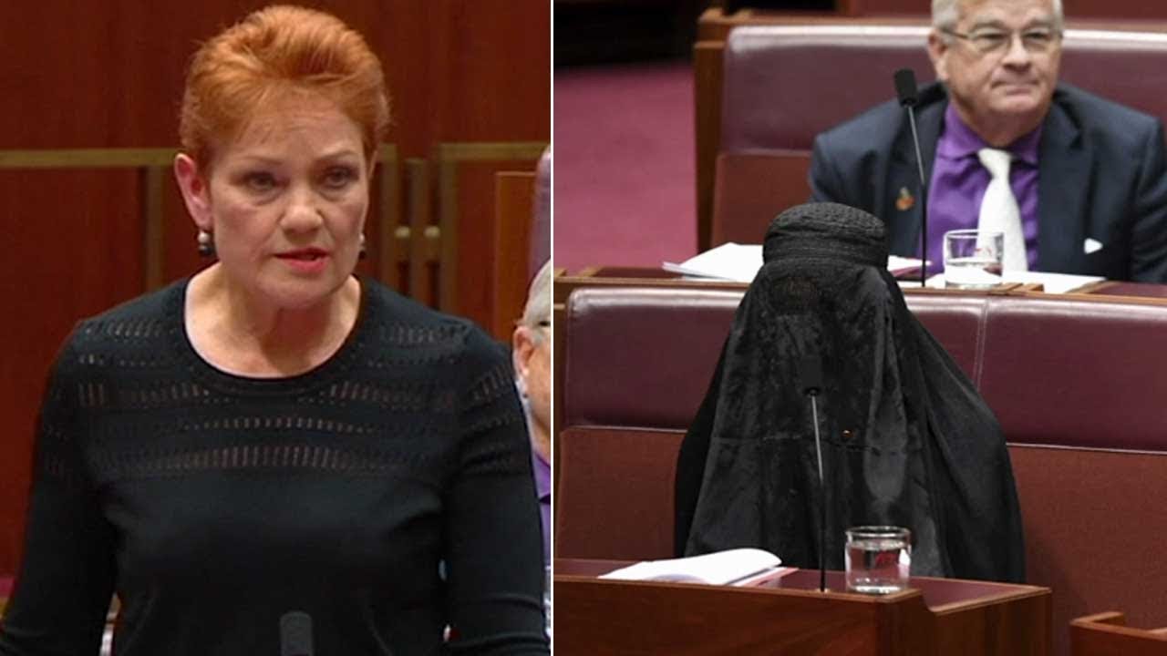 Burqa clad Senator sparks backlash in Australian Parliament