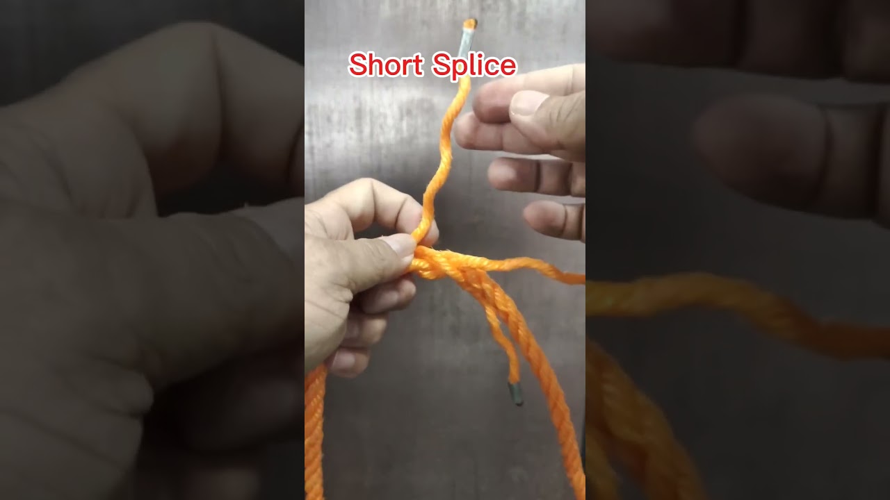 Short Splice(joining two ropes permanently)