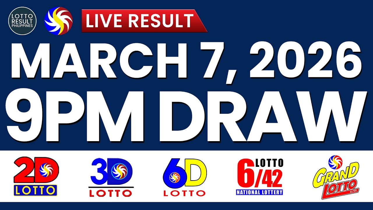 LIVE 9PM PCSO LOTTO RESULTS TODAY MARCH 7, 2026 | SWERTRES EZ2