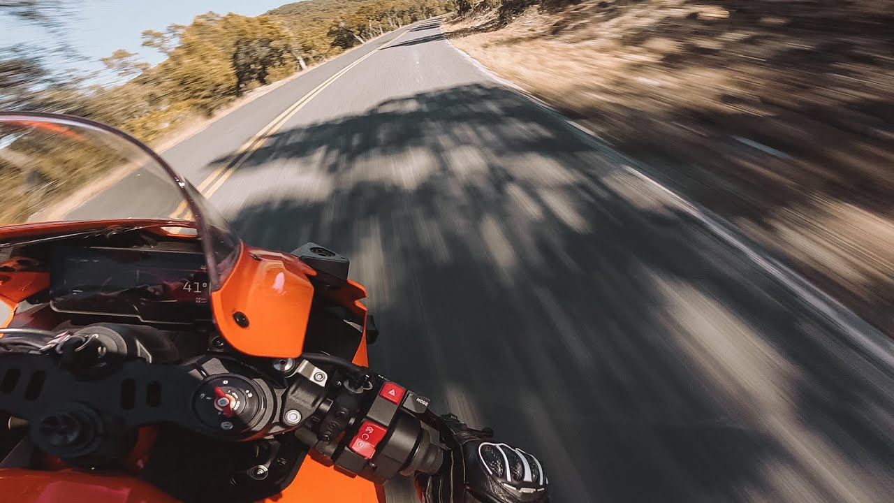 Вид от первого лица на KTM 990 RC R 4k | Пробег 1000 миль | Стандартная выхлопная система