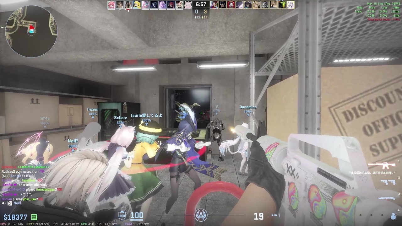 CS2 - Zombie Escape - ze_jurassic_park_story_p (Night, Bunker ending) on POSSESSION Server