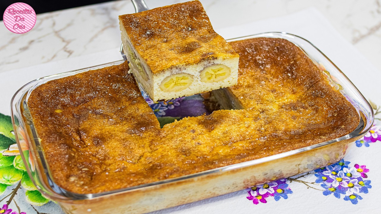 SOBREMESA BANANA MALUCA OU BANANA LOUCA DE TRAVESSA - SUPER FÁCIL DE FAZER E DELICIOSA