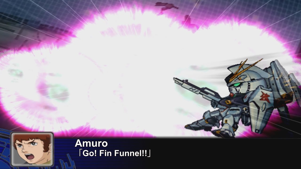 [ENG Sub]Super Robot Wars Z - Nu Gundam Attacks | スパロボZ - νガンダム 全武装