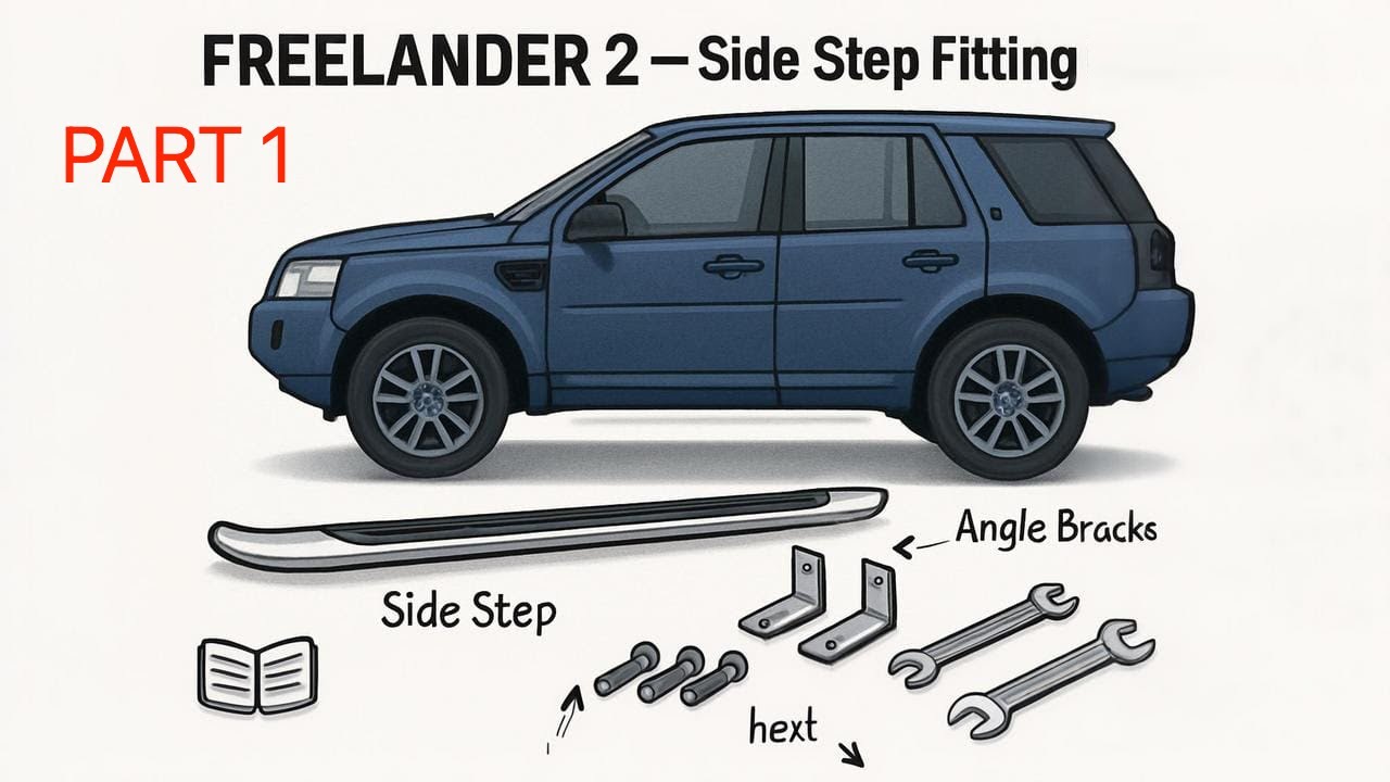 Как установить подножки на Land Rover Freelander 2 / LR2 — ЧАСТЬ 1