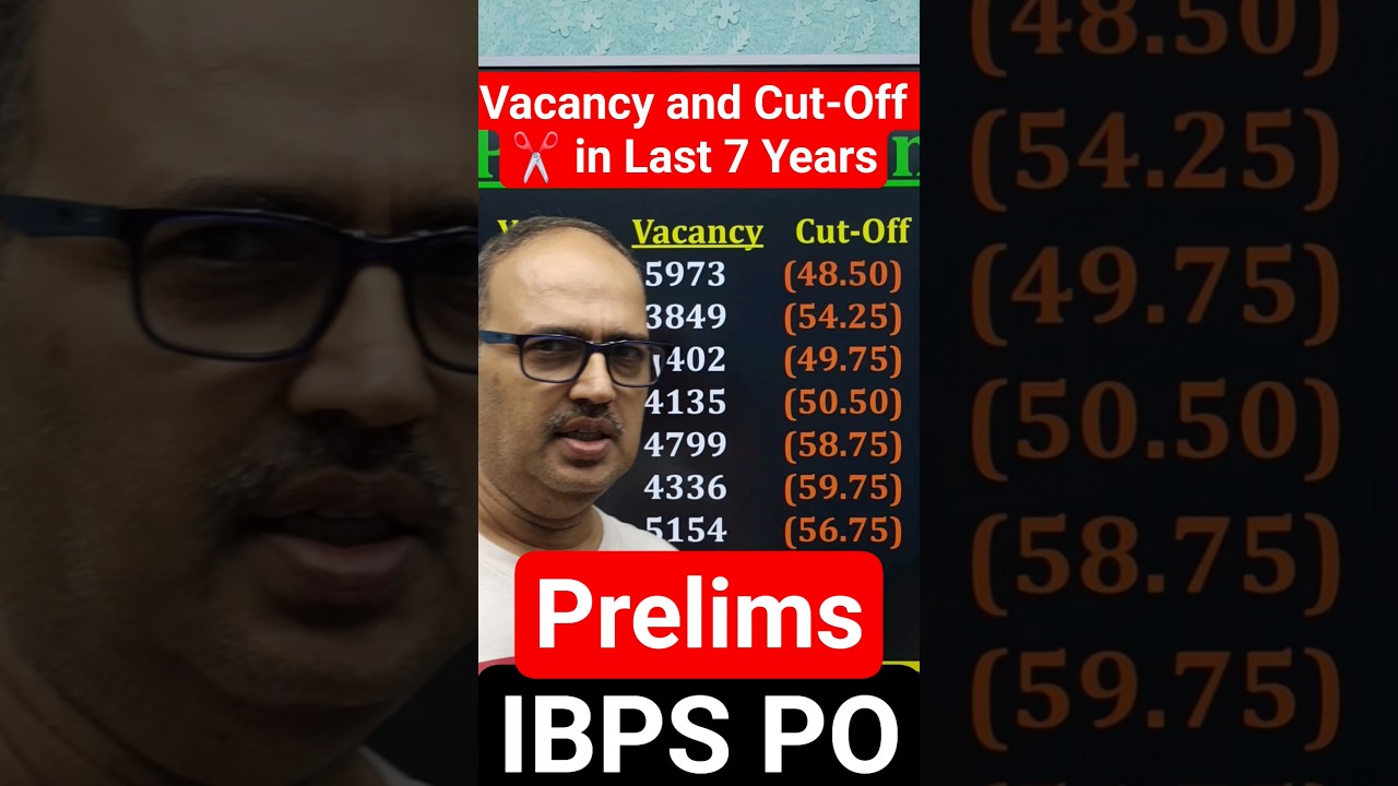 IBPS PO 2025-26 | Previous Year Cut-Off Trends🎯🔥 | Amar Sir
