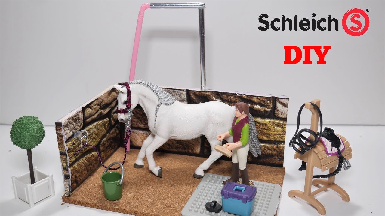 Schleich Horse Wash Stall DIY | Schleich Horse Wash Area DIY