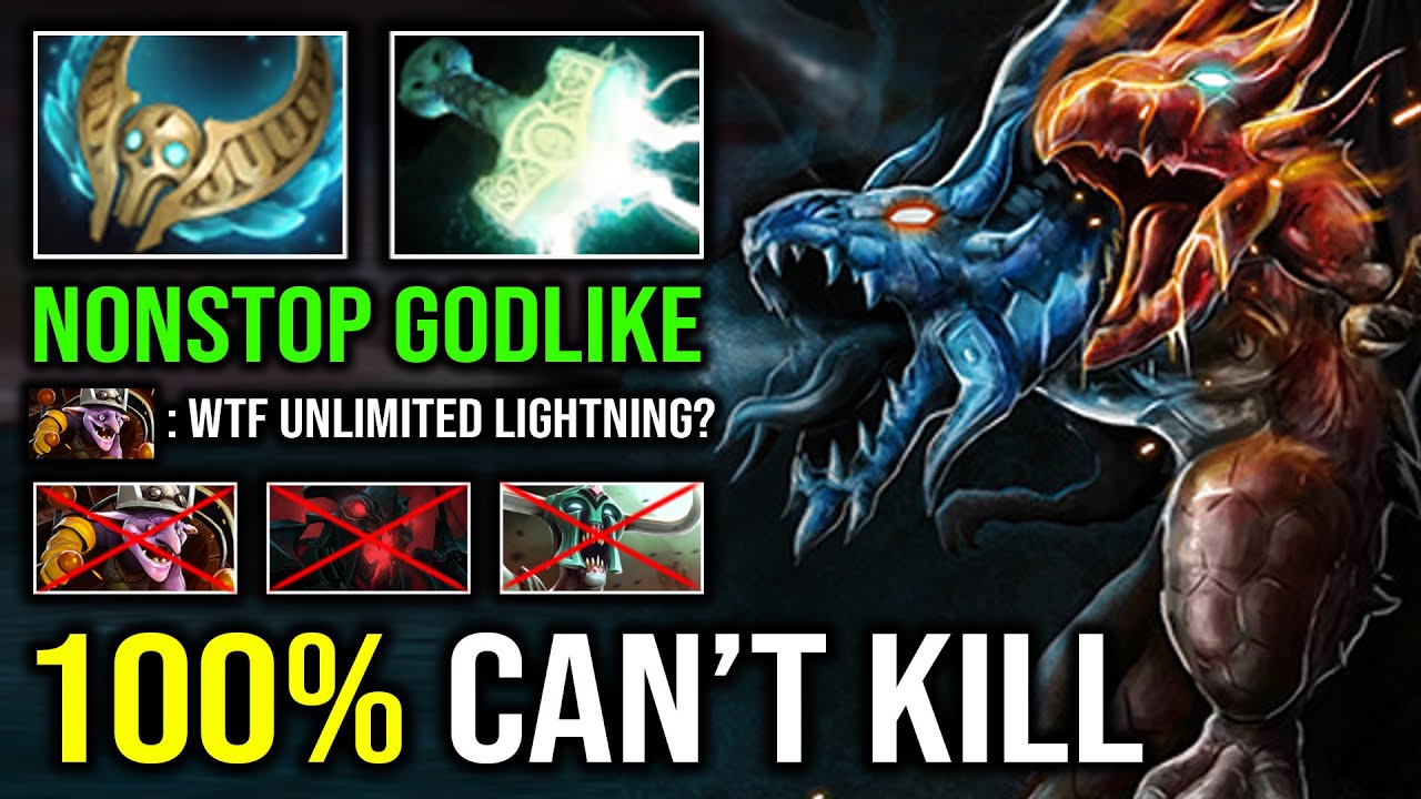 100% CAN'T KILL Unlimited Lightning Right Click Nonstop Beyond Godlike Mid Jakiro Dota 2