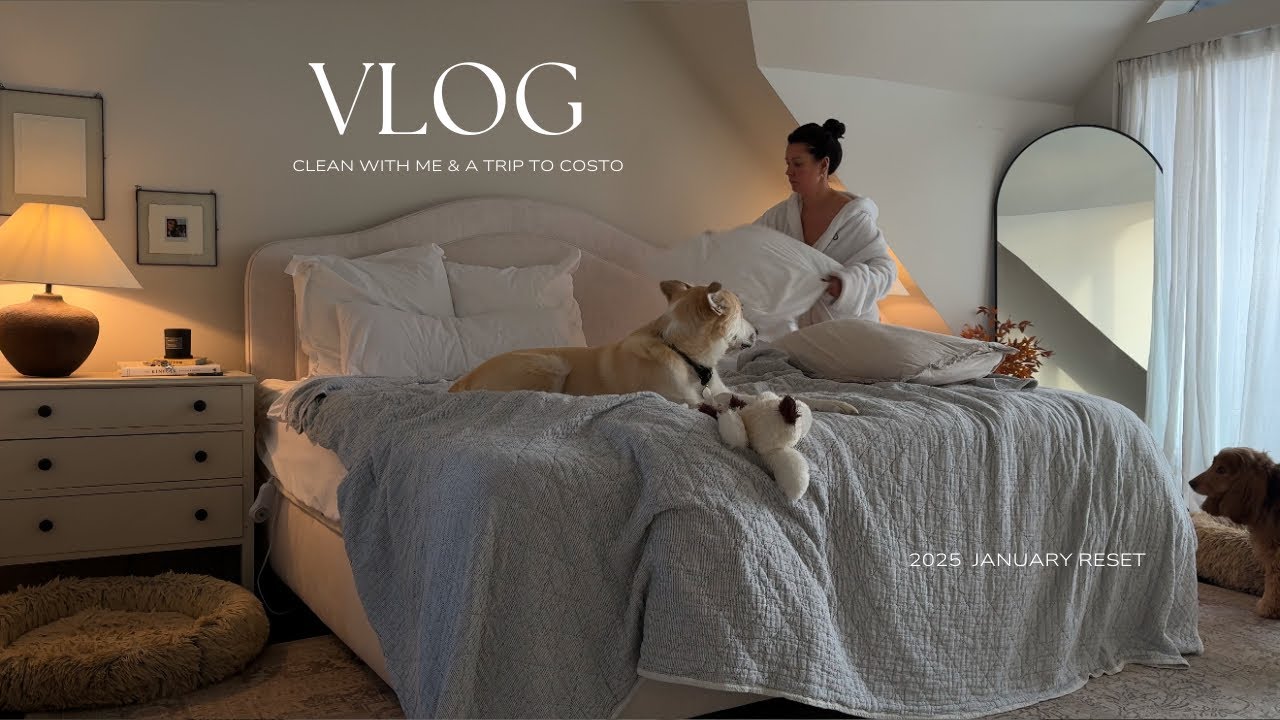 HOME VLOG: Clean with me & a shopping trip to Costco