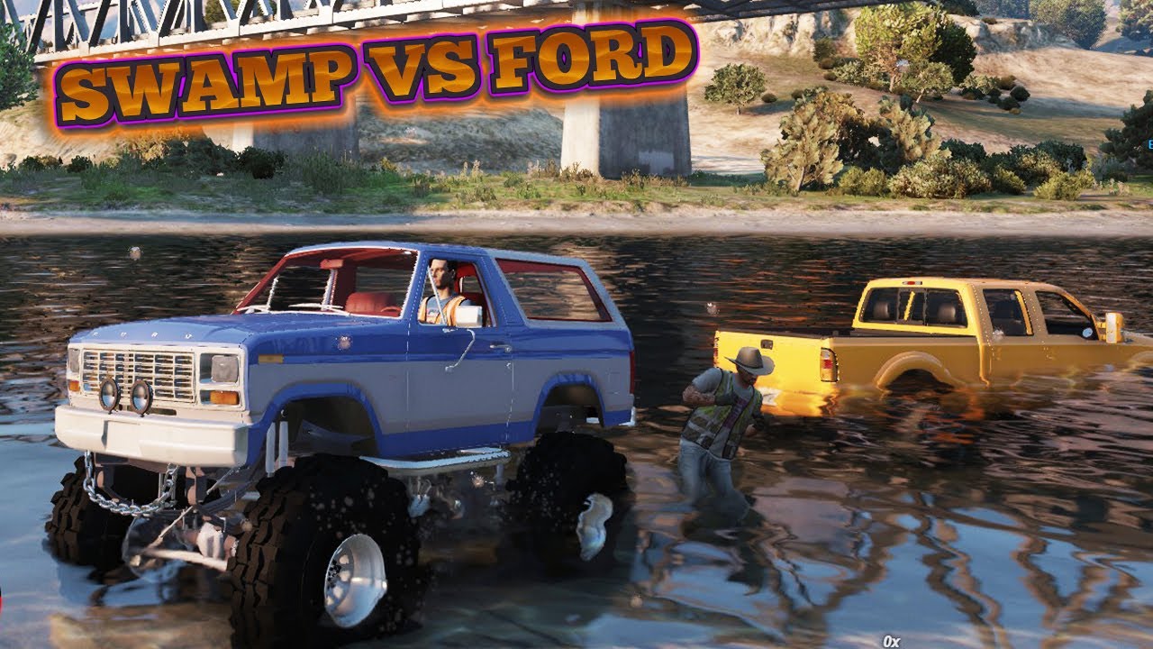 GTA RP - BOB SANK HIS POWERSTROKE IN THE SWAMP.... RECOVERY TIME!