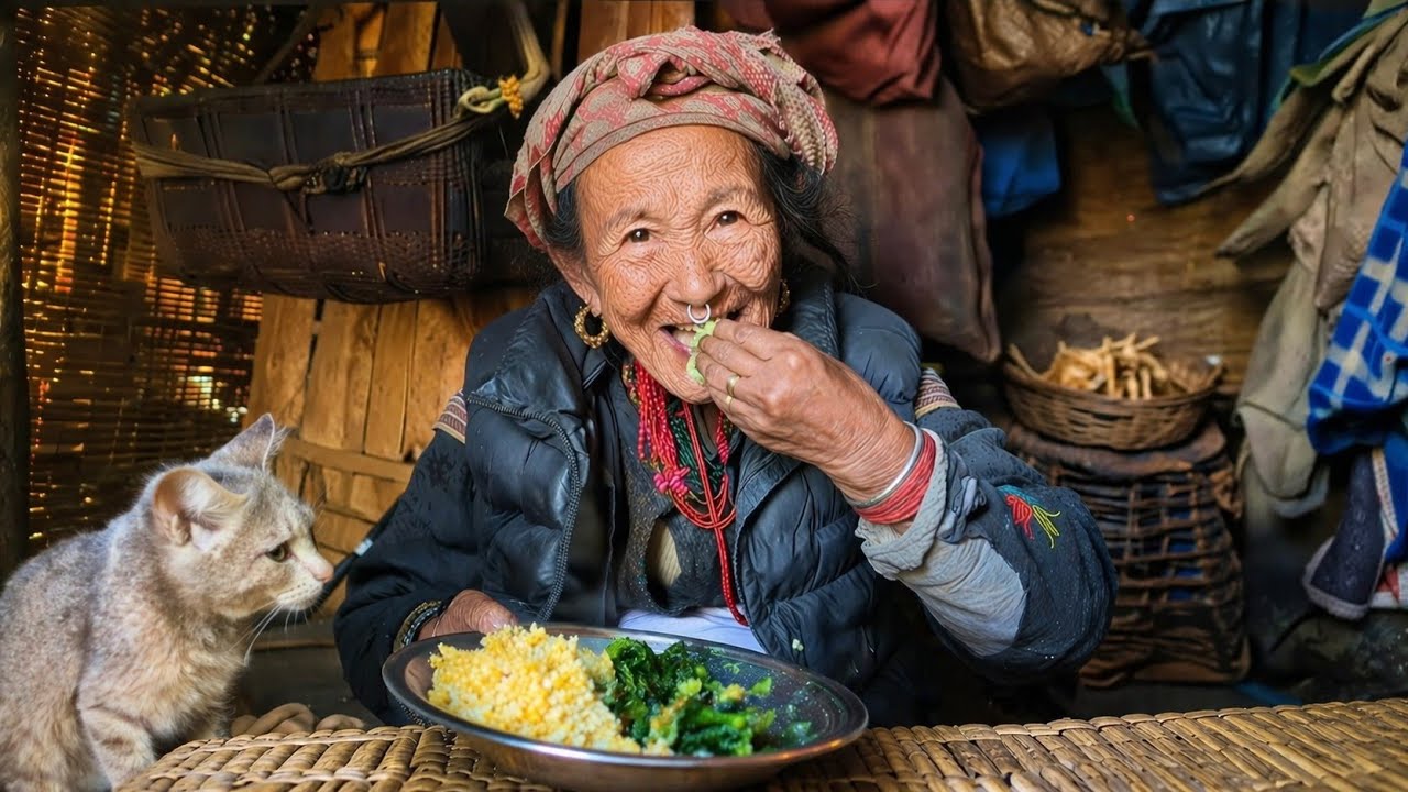 Strong Grandmother in a Remote Village | Organic Food & Traditional Lifestyle.