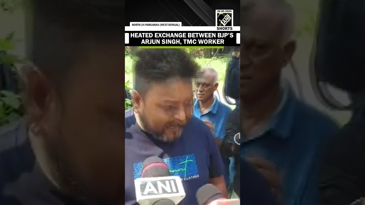 Heated argument erupts between BJP candidate Arjun Singh and a TMC worker