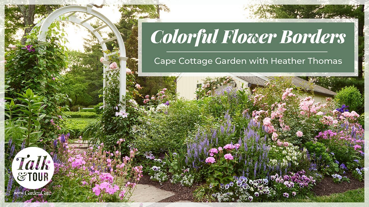 Как создать красочные цветочные бордюры 🌷🌼 | Беседа и экскурсия по Cape Cottage Garden #gardentour