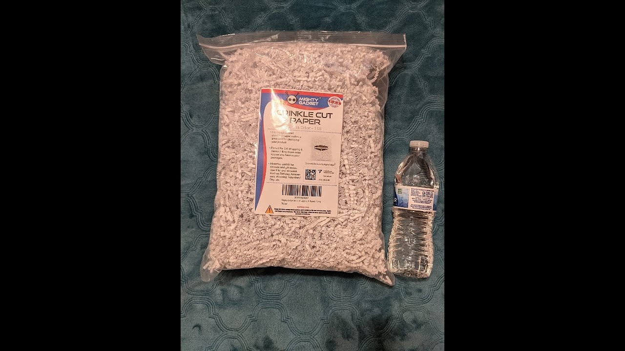 Mighty Gadget 1 LB White Crinkle Cut Paper Shred Filler for Gift Wrapping & Basket Filling (M Review