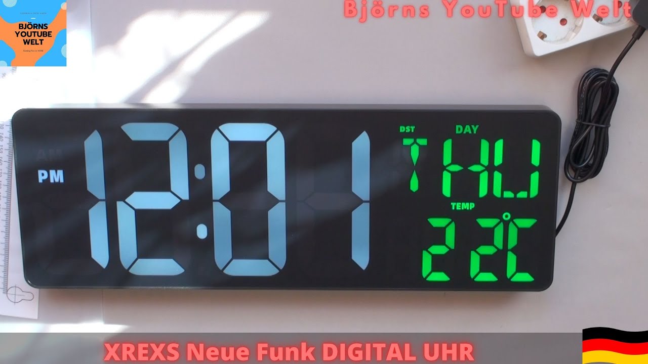 Xrexs Digitale FUNK Wanduhr Unboxing einer Wand und Tischuhr!