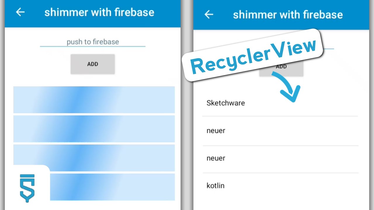 How To Load Firebase Items with Shimmer Loading On Recycleview Using Sketchware Pro