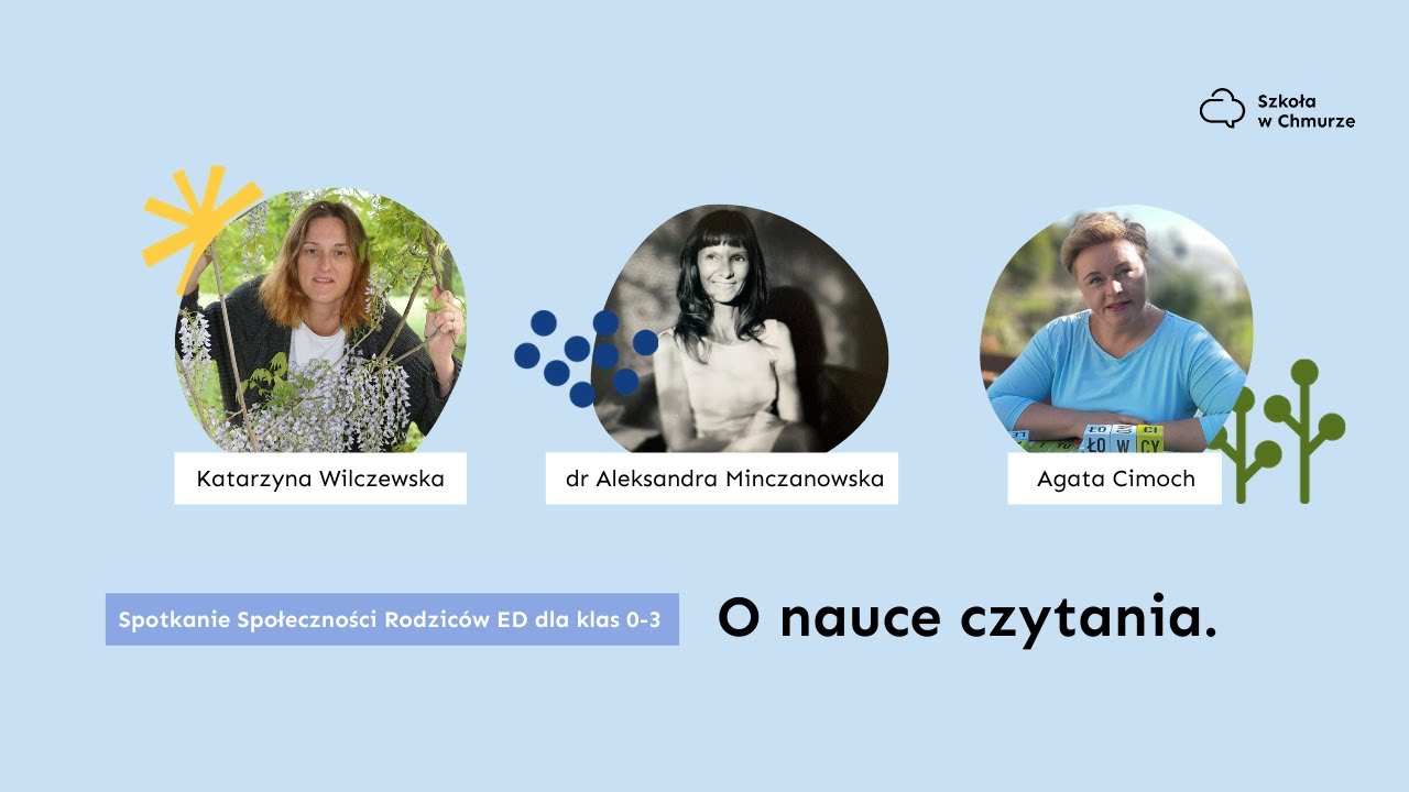 O nauce czytania - Spotkanie Społeczności Rodziców ED dla klas 0-3, listopad 2020