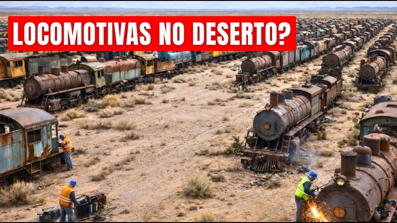 Por que existem TRENS ABANDONADOS no DESERTO?
