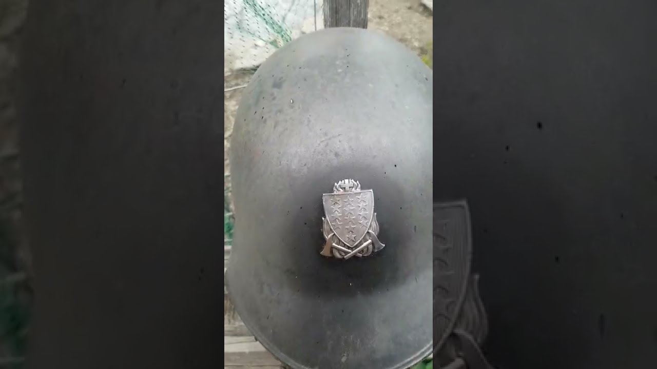 Switzerland, Ernen, fire or military helmets? 2 May 2022