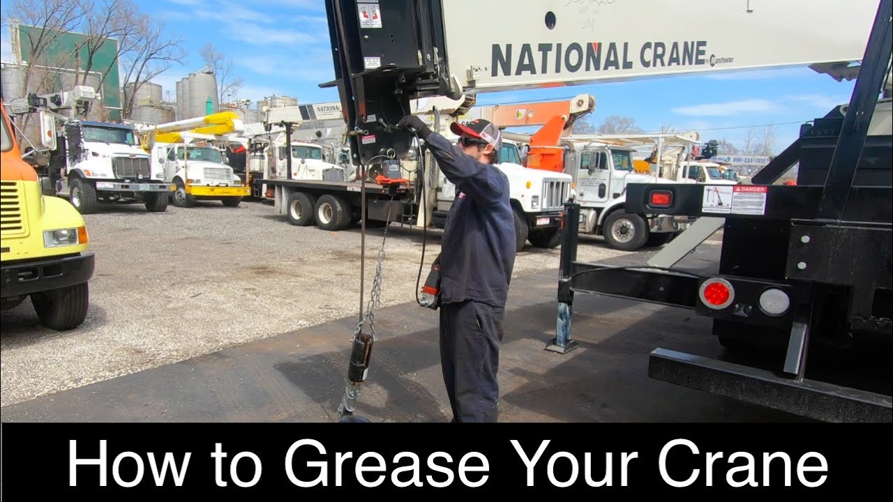 How to grease your crane's boom