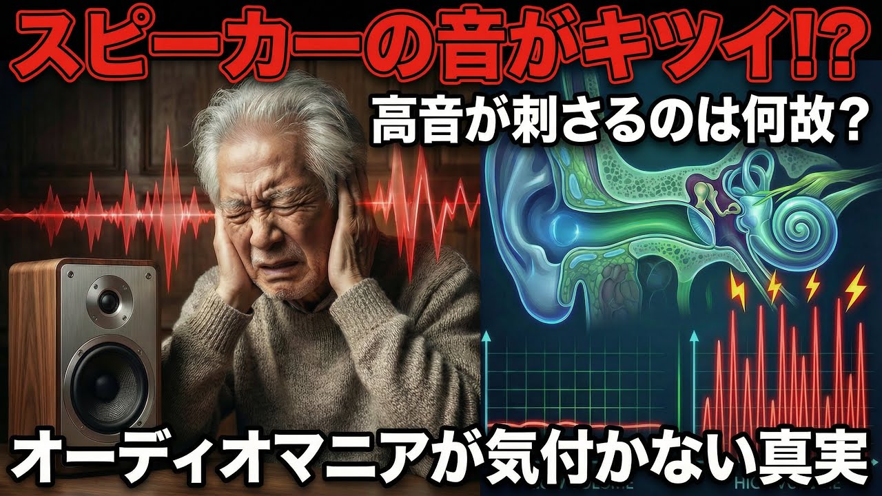 【衝撃の真実】　知らないと損します！　永遠に好みの音には辿り着きません！　/　なぜ「フラット」なのに高音が刺さるのか？　/　分かりやすく解説します　/　#オーディオ　#スピーカー