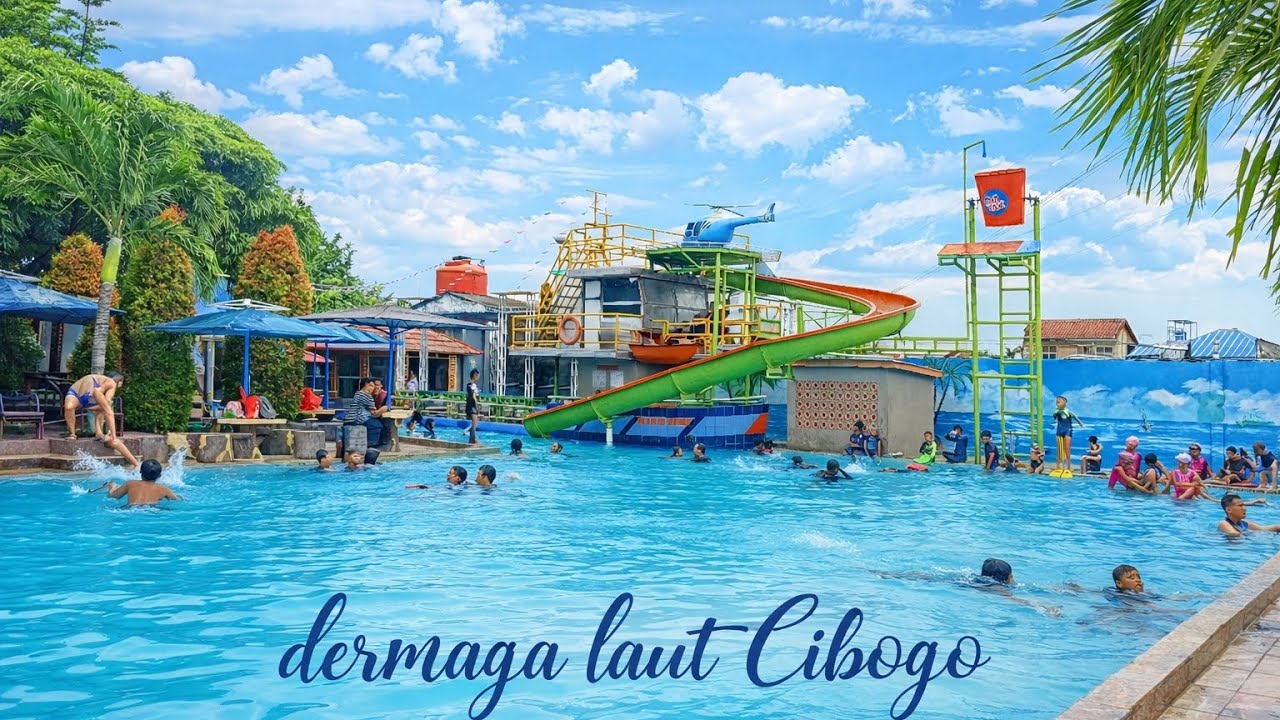 Kolam renang dermaga laut Cibogo ‼️makin luas makin keren 