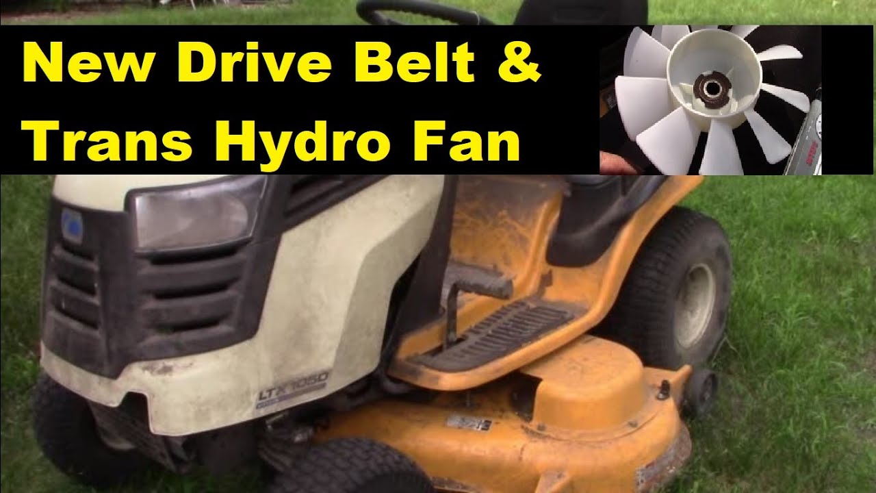 How to Replace the Ground Drive Belt and Transmission Hydro Fan on a Cub Cadet Lawn Tractor