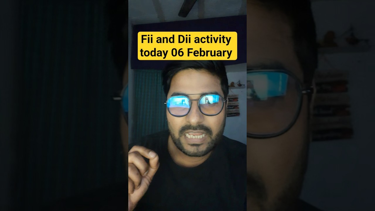 fii and Dii activity today 06 February #fiiactivity #diiactivity #fiidiidataanalysis #dii #shorts