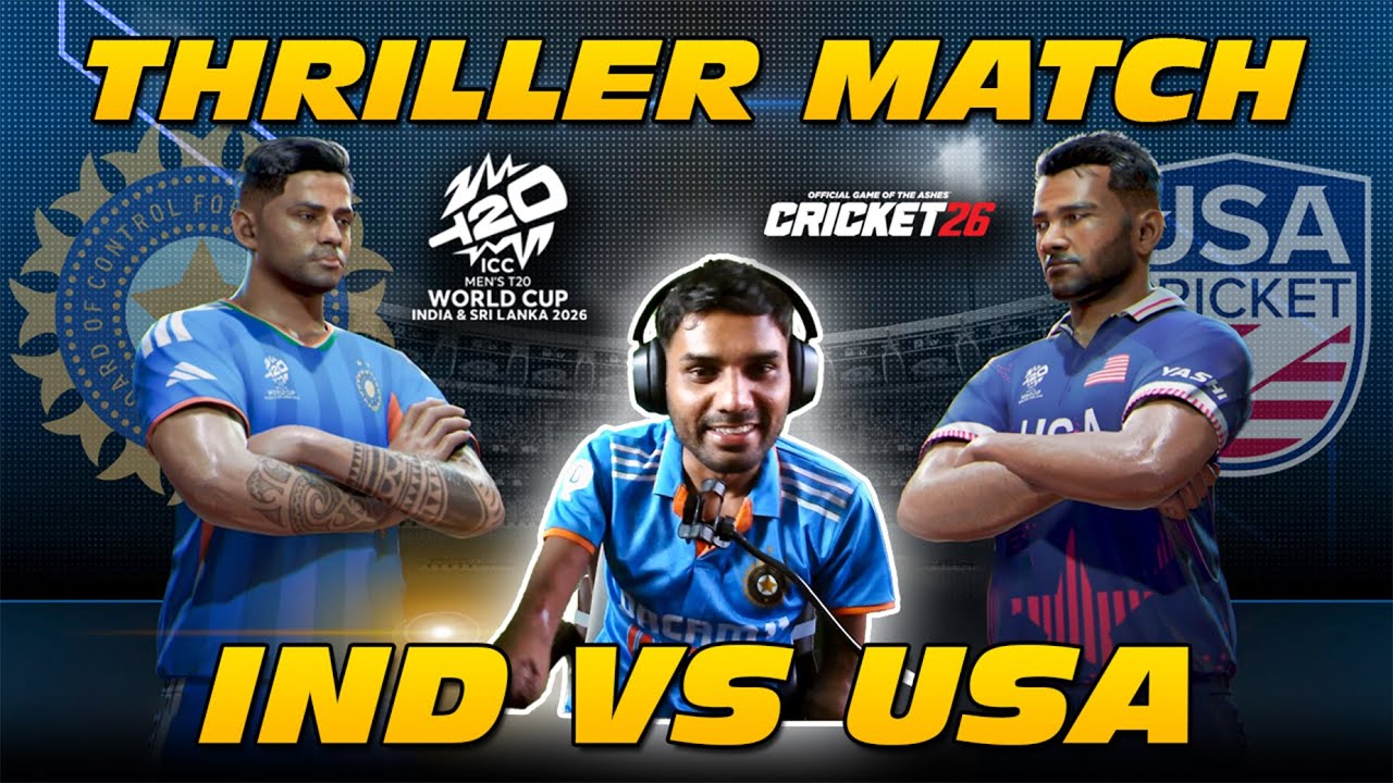 IND vs USA T20 World Cup Match at Wankhede 😍Thriller match 🔥 Dhaval Khatri Gaming