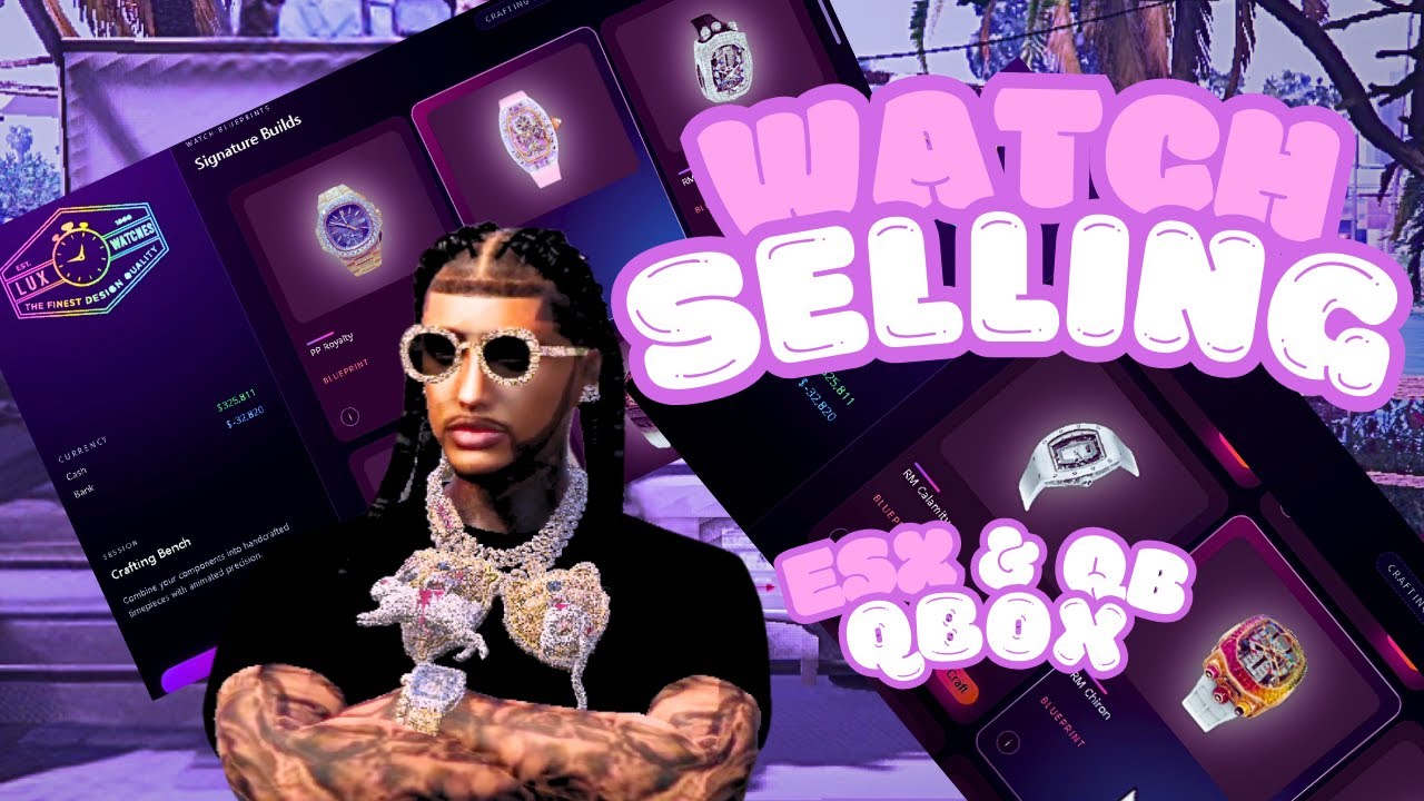 Watch Selling for FiveM | Luxury Watch Script (ESX & QBCore)
