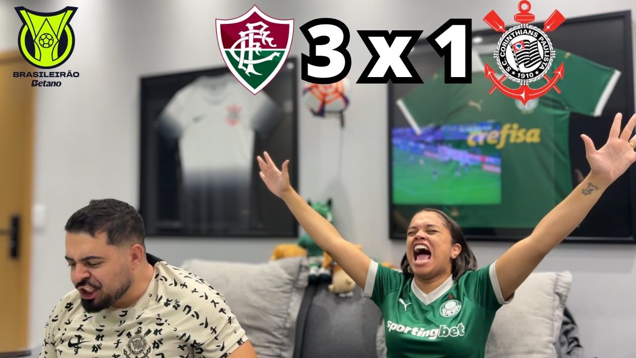 REACT REA&Ccedil;&Otilde;ES FLUMINENSE x CORINTHIANS | Casal Rivalidade