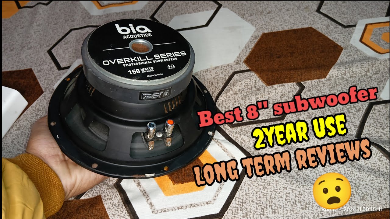 Bia acoustic 8 Inch subwoofer review 20hz frequency Bass test || home theatre & Car subwoofer