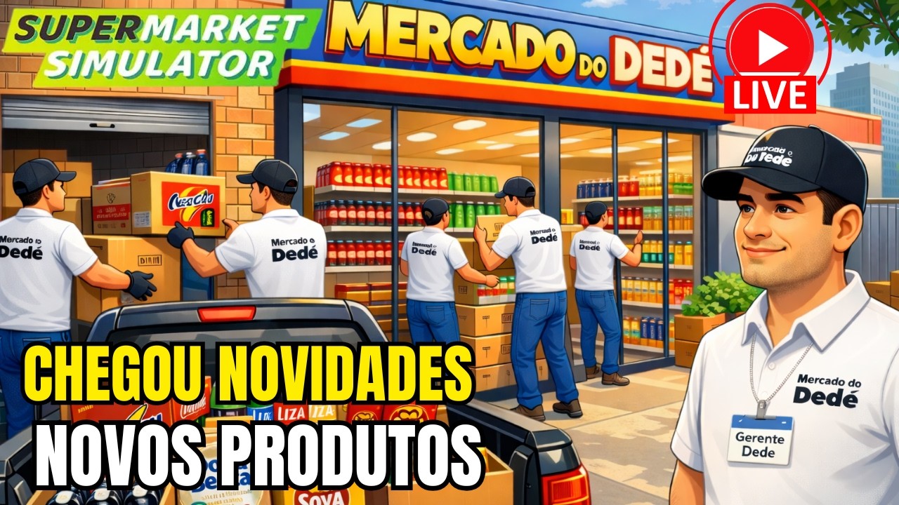 🔴AO VIVO | NOVAS LICENÇAS LIBERADAS! Produtos Novos Chegando no Supermarket Simulator 🛒🔥