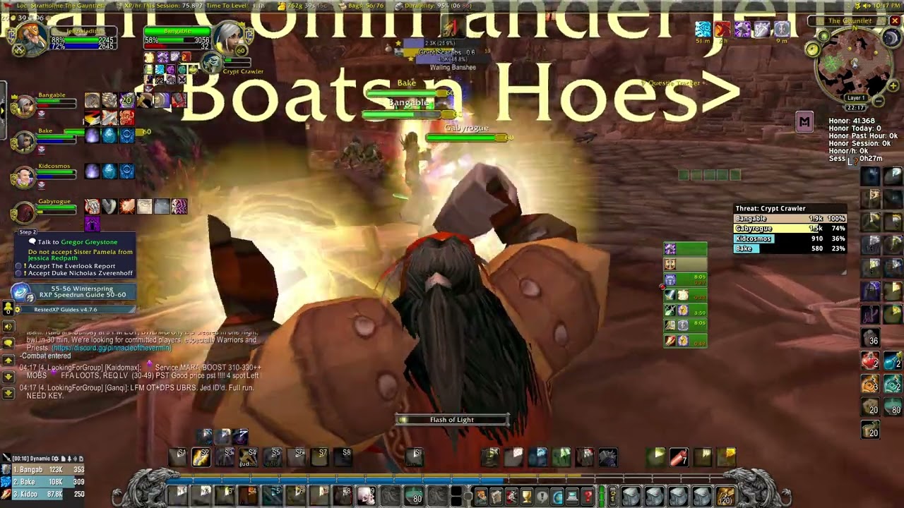 WoW Classic Paladin Healing Stratholme (Undead) Full chill