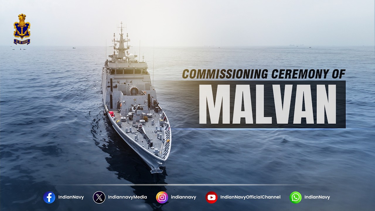 ЦЕРЕМОНИЯ ВВОДА В ЭКСПЛУАТАЦИЮ INS MALVAN