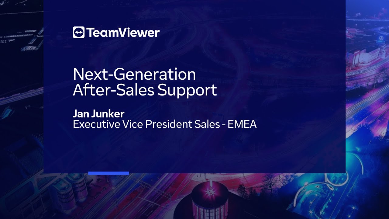 Keynote: Next-Generation After-Sales Support