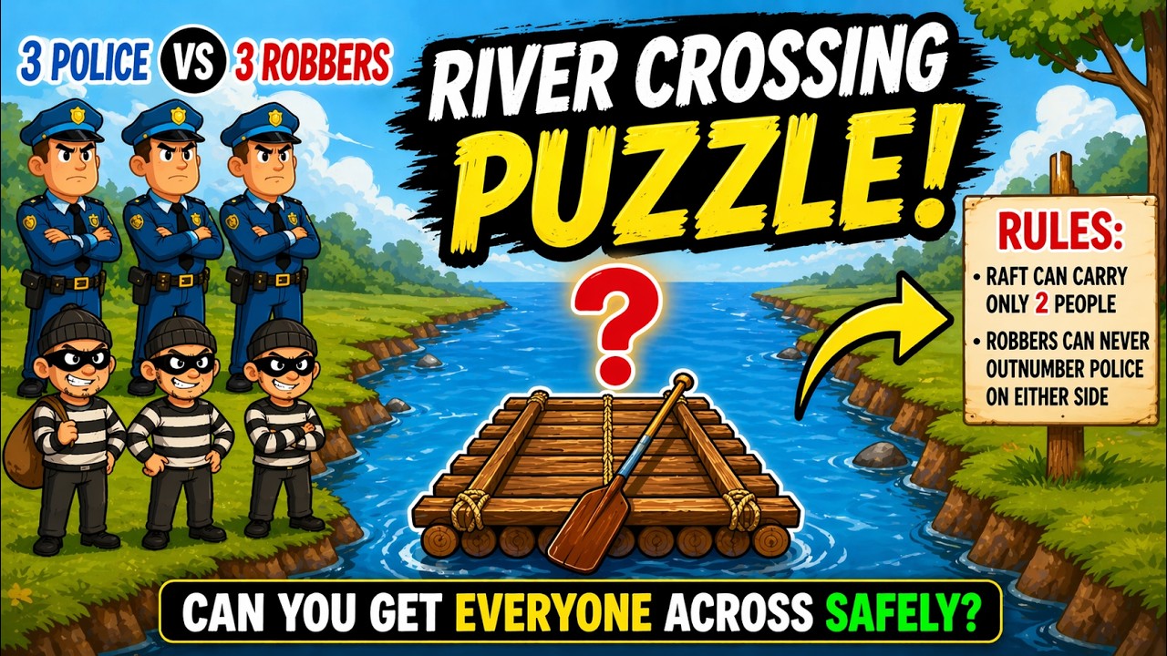 River Crossing Puzzle with Cops and Robbers Explained | Logic Puzzle Tutorial | IT WALA
