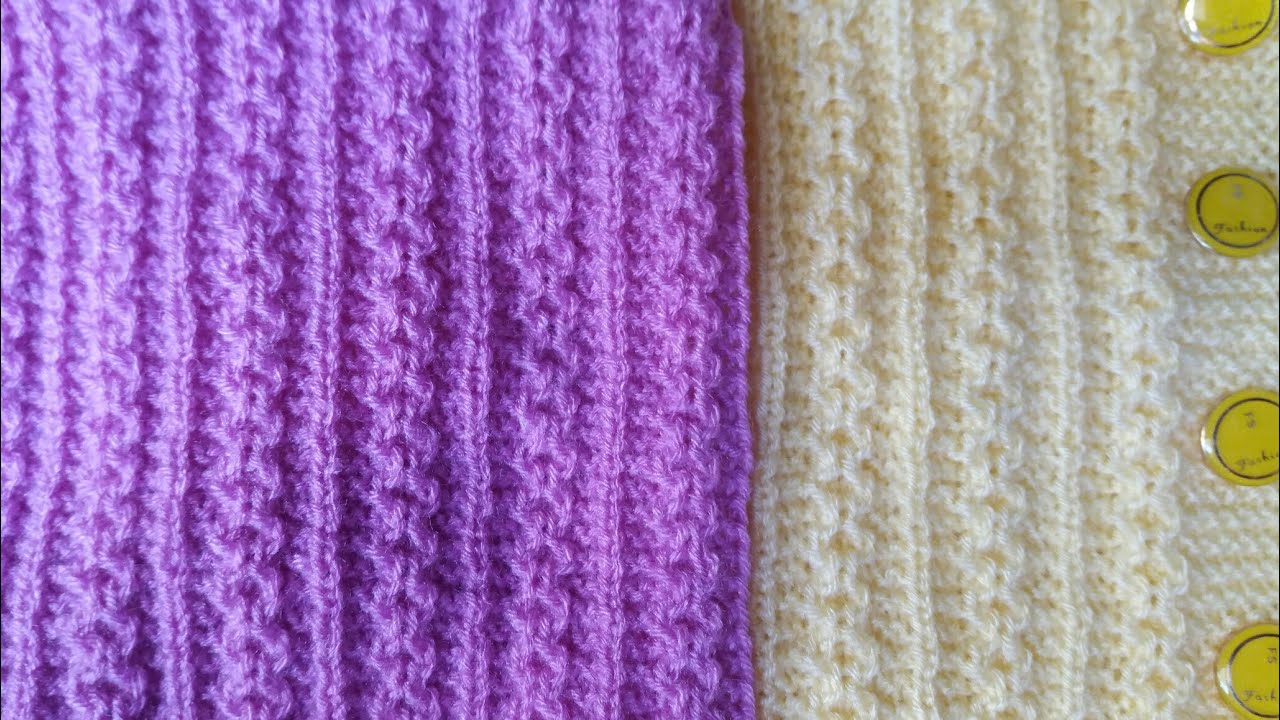 Single colour jacket knitting design - part - 2