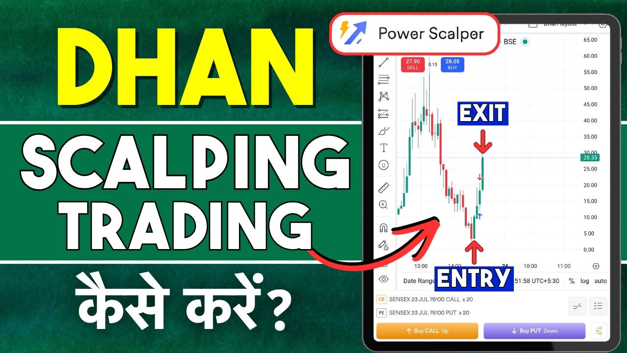 Dhan Me Scalping Trading Kaise Kare? How To Do Scalping Trading Dhan App - Live Demo for Beginners