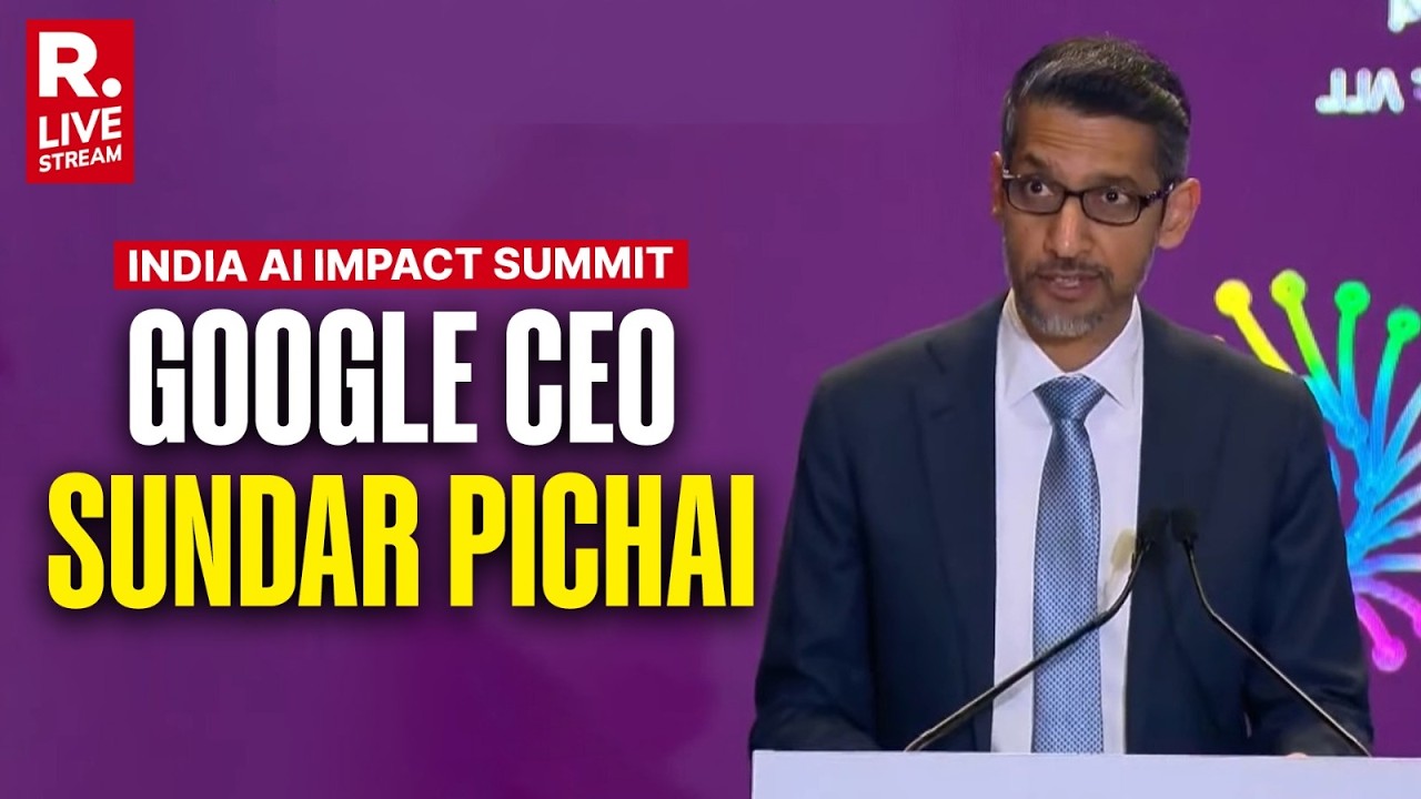 LIVE: Google CEO Sundar Pichai Speaks At India AI Summit | Global South | Artificial Intelligence
