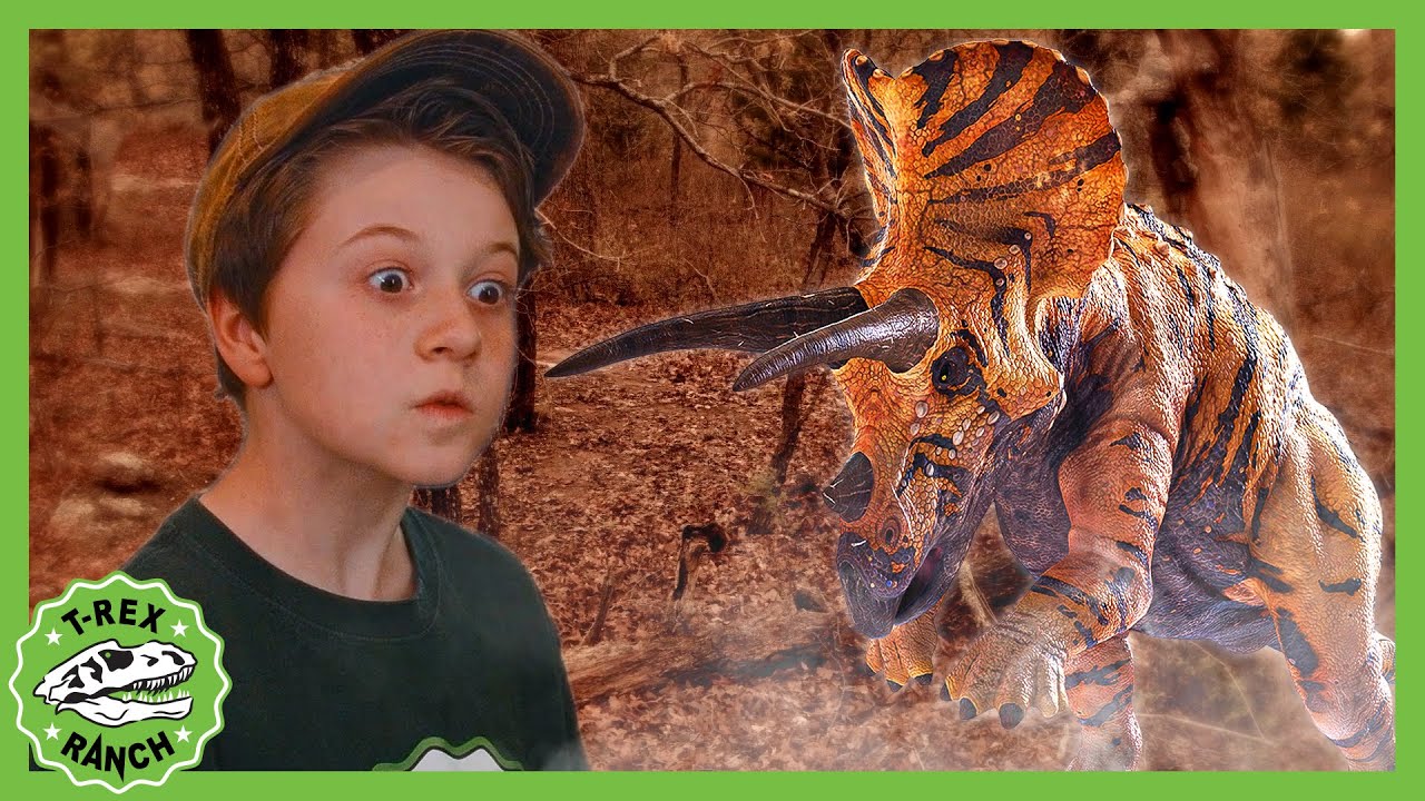 Find the Dinosaurs in the Forest + Science Experiment! | T-Rex Ranch Dinosaur Videos for Kids