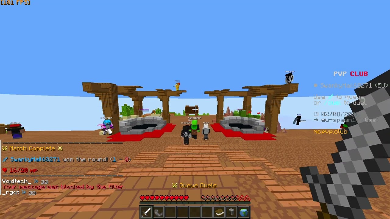 Practicing PVP gamemodes from MCPVP