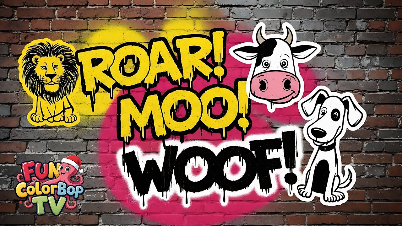 WOW! 🦁 Animal ABC Songs Roar, Moo & Woof!  4 NEW Mixes – A to Z Animal Sounds Safari
