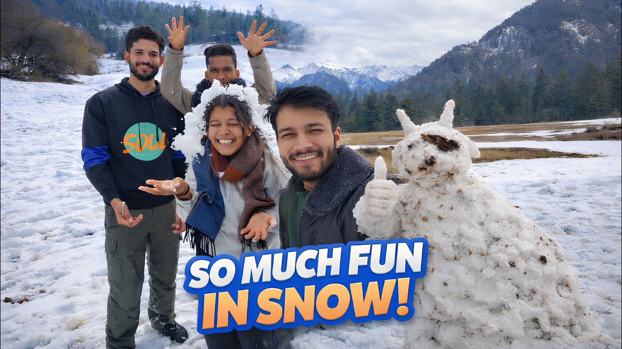 Snow mein Full Masti 😂☃️ || Snow in Kullu- Manali 