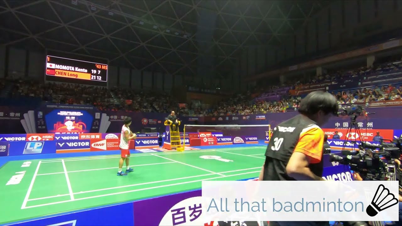 Victor China Open 2019 MS SF Kento Momota vs Chen Long Set2 Part2