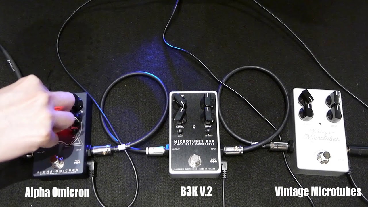 Strings Quick Demo : Darkglass Electronics Vintage Microtubes Vs. B3K V.2 Vs Alpha Omicron