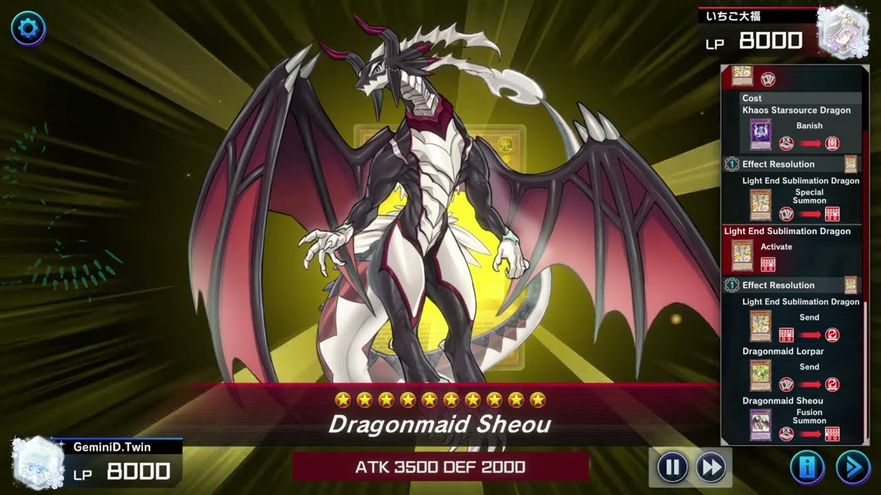 Ghoti vs Dragon Maid Theme Chronicle + Decklist Yugioh Master Duel Ranked