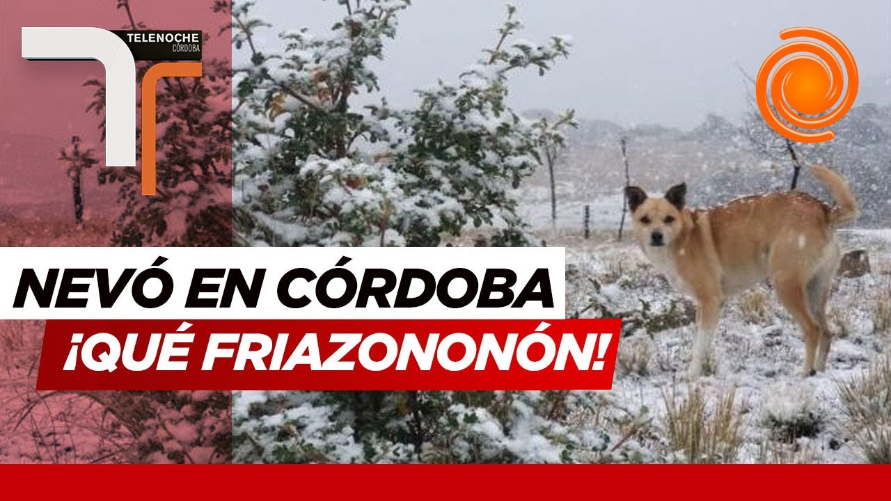 La primera nevada del a&ntilde;o: El Cerro Champaqu&iacute; y las Altas Cumbres se vistieron de blanco