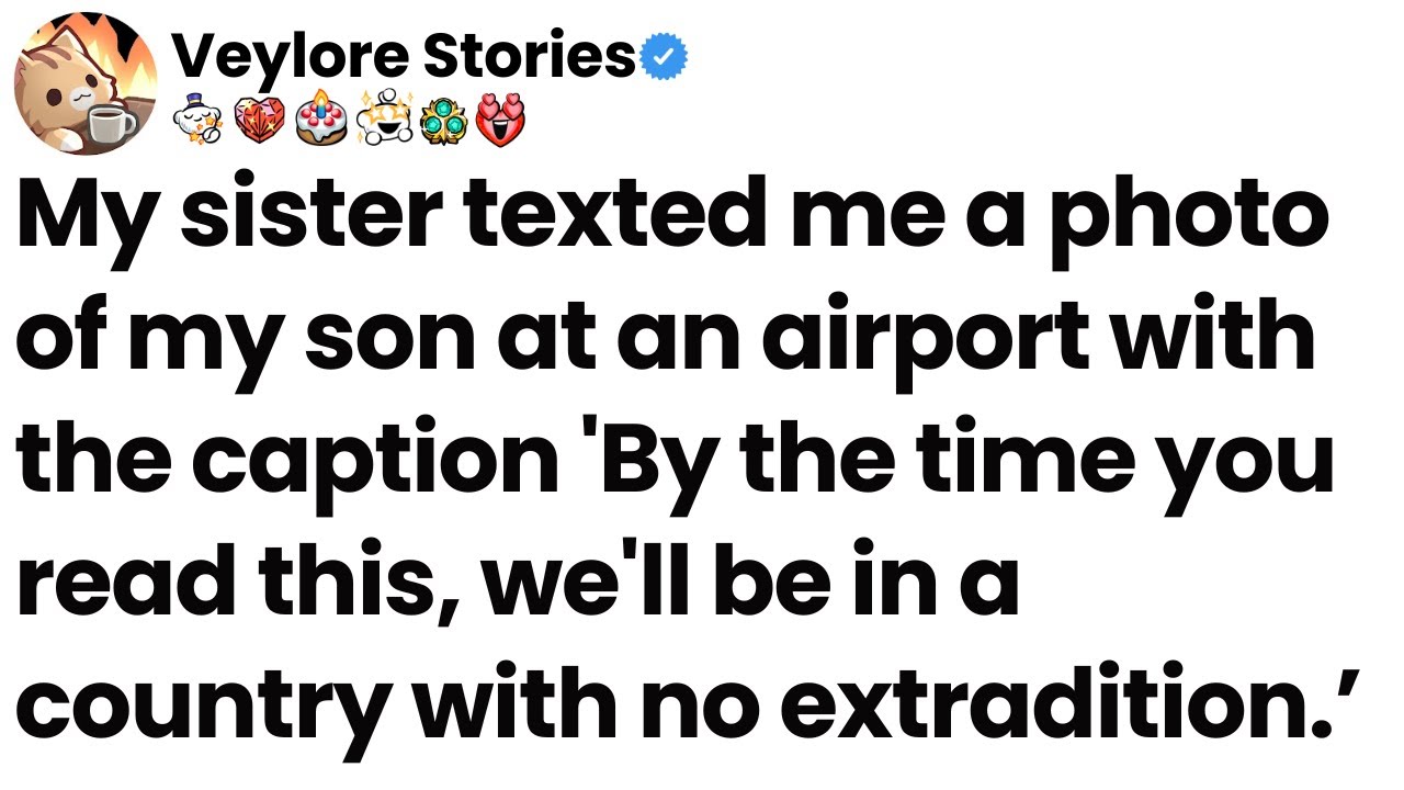 My sister sent a photo of my son at the airport: 