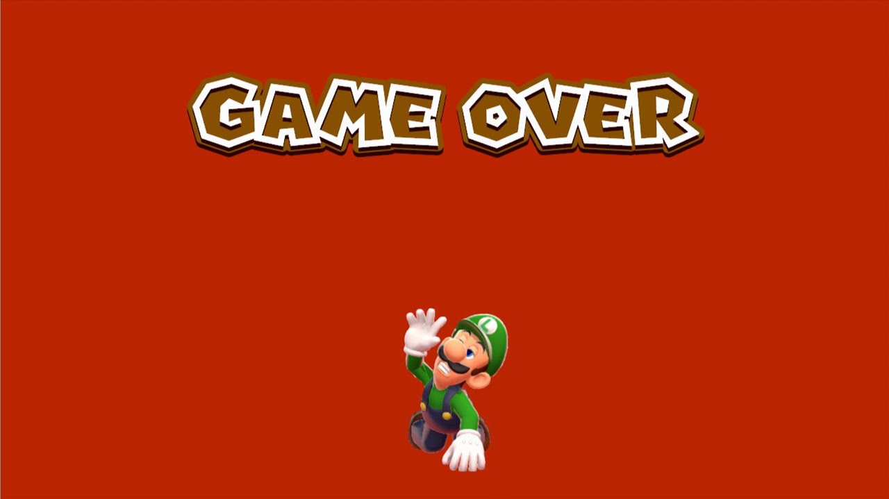 Super Mario 3D World- The Elusive Game Over Screen [Luigi]